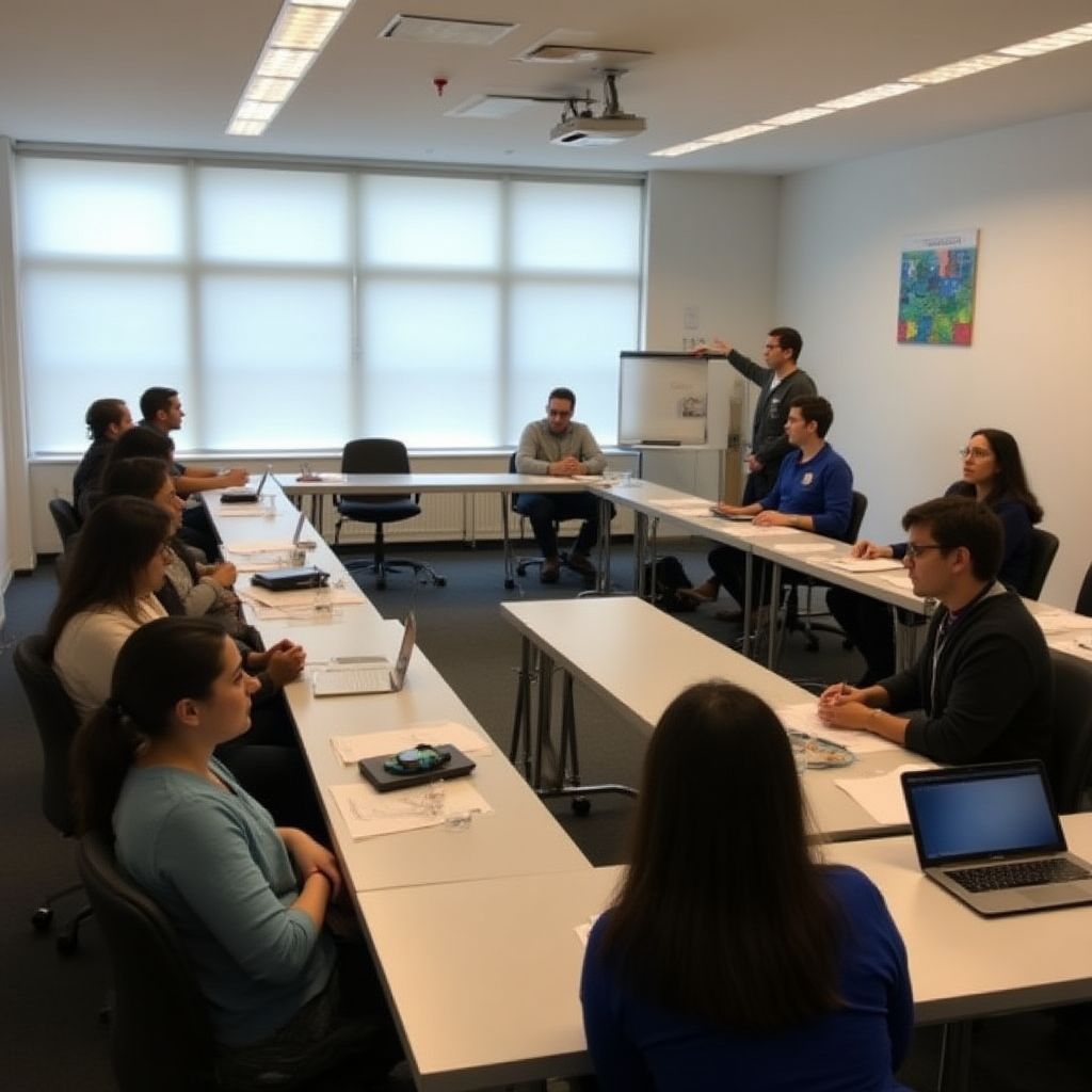 Taller educación financiera estudiantes participando